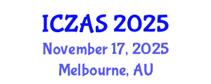 International Conference on Zoology and Animal Science (ICZAS) November 17, 2025 - Melbourne, Australia