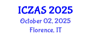 International Conference on Zoology and Animal Science (ICZAS) October 02, 2025 - Florence, Italy