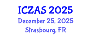 International Conference on Zoology and Animal Science (ICZAS) December 25, 2025 - Strasbourg, France