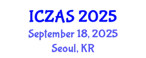 International Conference on Zoology and Animal Science (ICZAS) September 18, 2025 - Seoul, Republic of Korea