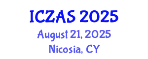 International Conference on Zoology and Animal Science (ICZAS) August 21, 2025 - Nicosia, Cyprus