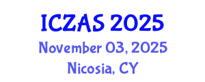 International Conference on Zoology and Animal Science (ICZAS) November 03, 2025 - Nicosia, Cyprus