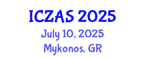 International Conference on Zoology and Animal Science (ICZAS) July 10, 2025 - Mykonos, Greece