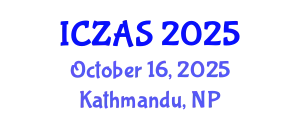 International Conference on Zoology and Animal Science (ICZAS) October 16, 2025 - Kathmandu, Nepal