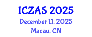 International Conference on Zoology and Animal Science (ICZAS) December 11, 2025 - Macau, China