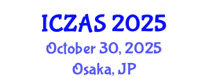 International Conference on Zoology and Animal Science (ICZAS) October 30, 2025 - Osaka, Japan