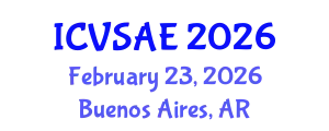 International Conference on Veterinary Science and Animal Epidemiology (ICVSAE) February 23, 2026 - Buenos Aires, Argentina