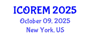 International Conference on Oil Reserves and Energy Management (ICOREM) October 09, 2025 - New York, United States