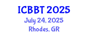 International Conference on Biofuels, Bioenergy and Technology (ICBBT) July 24, 2025 - Rhodes, Greece