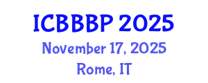 International Conference on Bioenergy, Biogas and Biogas Production (ICBBBP) November 17, 2025 - Rome, Italy