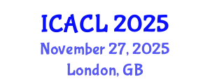 International Conference on Applied Corpus Linguistics (ICACL) November 27, 2025 - London, United Kingdom