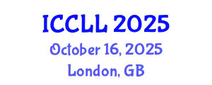 International Conference on Corpus Linguistics and Lexicology (ICCLL) October 16, 2025 - London, United Kingdom