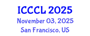 International Conference on Contrastive and Corpus Linguistics (ICCCL) November 03, 2025 - San Francisco, United States
