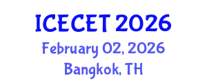International Conference on Early Childhood Education and Teaching (ICECET) February 02, 2026 - Bangkok, Thailand