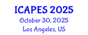International Conference on Advanced Pedagogy and Educational Sciences (ICAPES) October 30, 2025 - Los Angeles, United States