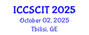 International Conference on Computer Science, Cybersecurity and Information Technology (ICCSCIT) October 02, 2025 - Tbilisi, Georgia