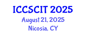 International Conference on Computer Science, Cybersecurity and Information Technology (ICCSCIT) August 21, 2025 - Nicosia, Cyprus