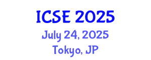 International Conference on Science Education (ICSE) July 24, 2025 - Tokyo, Japan
