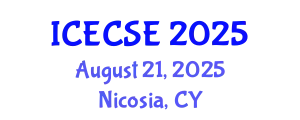 International Conference on Early Childhood and Science Education (ICECSE) August 21, 2025 - Nicosia, Cyprus