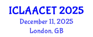 International Conference on Landscape Architecture and Advanced Civil Engineering Technologies (ICLAACET) December 11, 2025 - London, United Kingdom