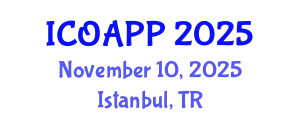 International Conference on Organic Agriculture and Plant Protection (ICOAPP) November 10, 2025 - Istanbul, Turkey