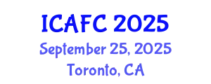 International Conference on Agriculture and Field Crops (ICAFC) September 25, 2025 - Toronto, Canada