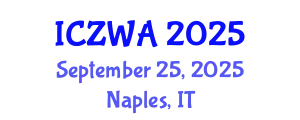 International Conference on Zoology and Wild Animals (ICZWA) September 25, 2025 - Naples, Italy