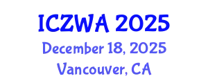 International Conference on Zoology and Wild Animals (ICZWA) December 18, 2025 - Vancouver, Canada