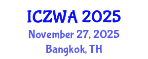 International Conference on Zoology and Wild Animals (ICZWA) November 27, 2025 - Bangkok, Thailand