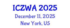 International Conference on Zoology and Wild Animals (ICZWA) December 11, 2025 - New York, United States