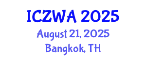 International Conference on Zoology and Wild Animals (ICZWA) August 21, 2025 - Bangkok, Thailand