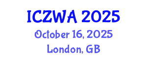 International Conference on Zoology and Wild Animals (ICZWA) October 16, 2025 - London, United Kingdom