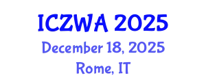 International Conference on Zoology and Wild Animals (ICZWA) December 18, 2025 - Rome, Italy