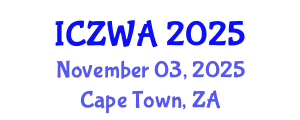 International Conference on Zoology and Wild Animals (ICZWA) November 03, 2025 - Cape Town, South Africa