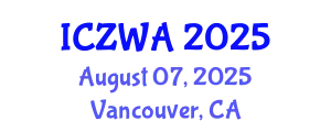 International Conference on Zoology and Wild Animals (ICZWA) August 07, 2025 - Vancouver, Canada