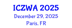 International Conference on Zoology and Wild Animals (ICZWA) December 29, 2025 - Paris, France
