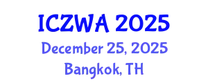 International Conference on Zoology and Wild Animals (ICZWA) December 25, 2025 - Bangkok, Thailand