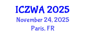 International Conference on Zoology and Wild Animals (ICZWA) November 24, 2025 - Paris, France