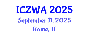 International Conference on Zoology and Wild Animals (ICZWA) September 11, 2025 - Rome, Italy