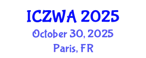 International Conference on Zoology and Wild Animals (ICZWA) October 30, 2025 - Paris, France