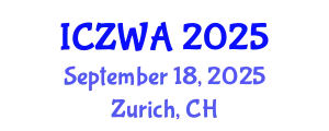 International Conference on Zoology and Wild Animals (ICZWA) September 18, 2025 - Zurich, Switzerland