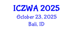 International Conference on Zoology and Wild Animals (ICZWA) October 23, 2025 - Bali, Indonesia