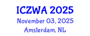 International Conference on Zoology and Wild Animals (ICZWA) November 03, 2025 - Amsterdam, Netherlands