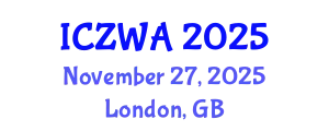International Conference on Zoology and Wild Animals (ICZWA) November 27, 2025 - London, United Kingdom