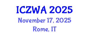International Conference on Zoology and Wild Animals (ICZWA) November 17, 2025 - Rome, Italy