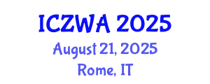 International Conference on Zoology and Wild Animals (ICZWA) August 21, 2025 - Rome, Italy