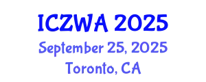 International Conference on Zoology and Wild Animals (ICZWA) September 25, 2025 - Toronto, Canada