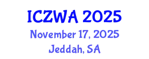International Conference on Zoology and Wild Animals (ICZWA) November 17, 2025 - Jeddah, Saudi Arabia