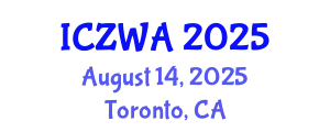 International Conference on Zoology and Wild Animals (ICZWA) August 14, 2025 - Toronto, Canada