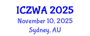 International Conference on Zoology and Wild Animals (ICZWA) November 10, 2025 - Sydney, Australia